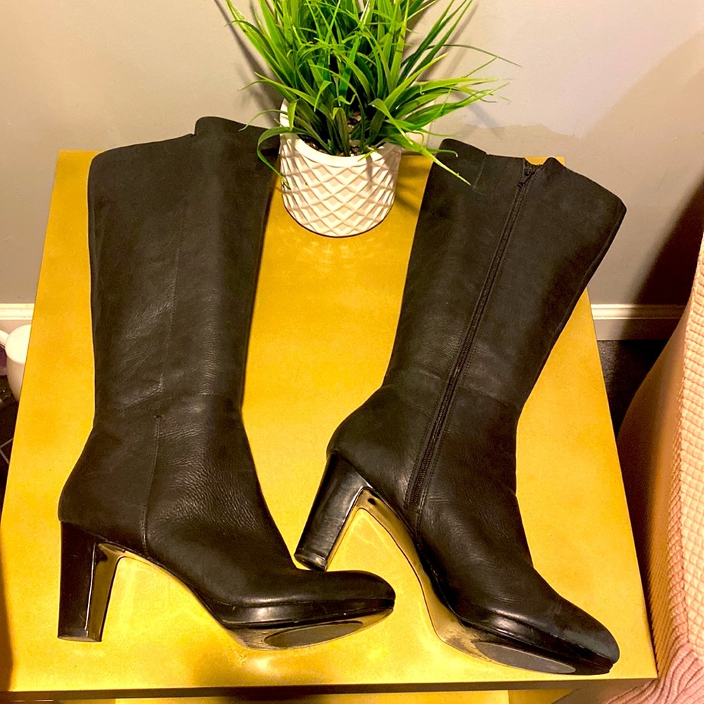 Nine West Leather Boots Size 12/ Black